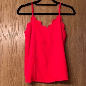 Scallop Edged Red Top